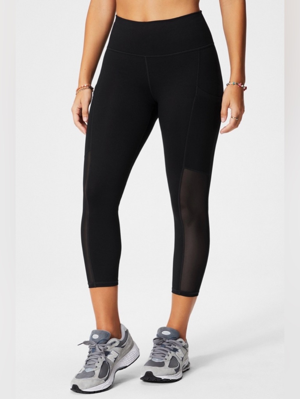 Fabletics Powerhold On-the-Go Leggings Mesh High-Waisted Capris Women’s XXL - Picture 2 of 13